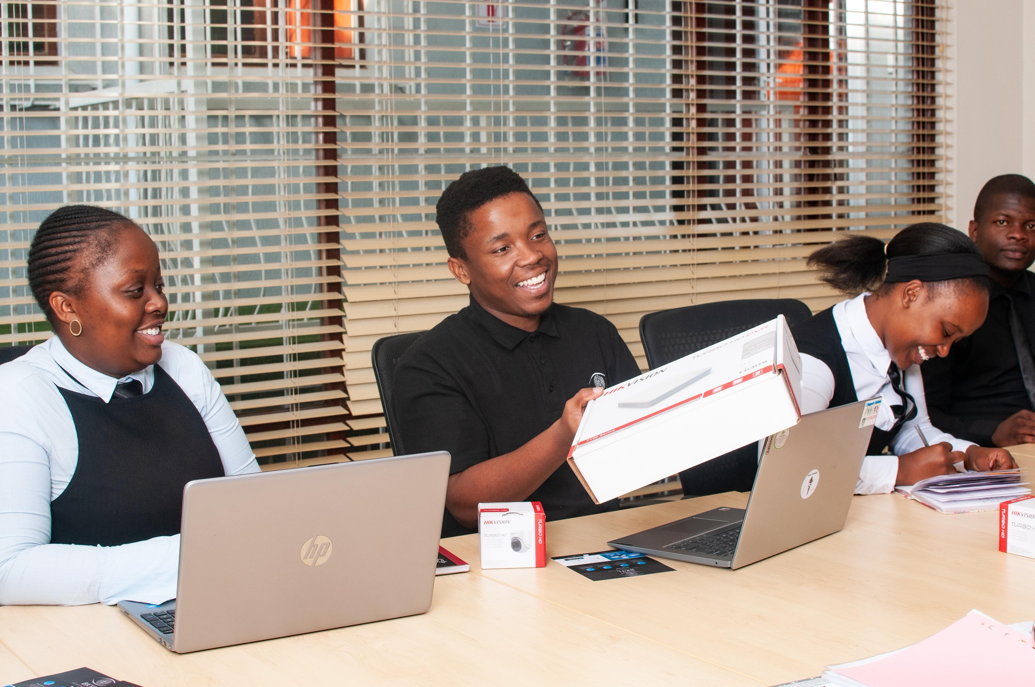 Team in meeting